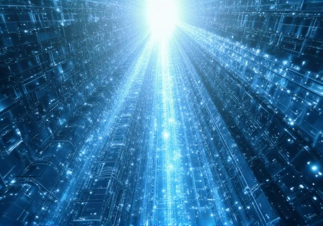 Expanding city network representing data growth